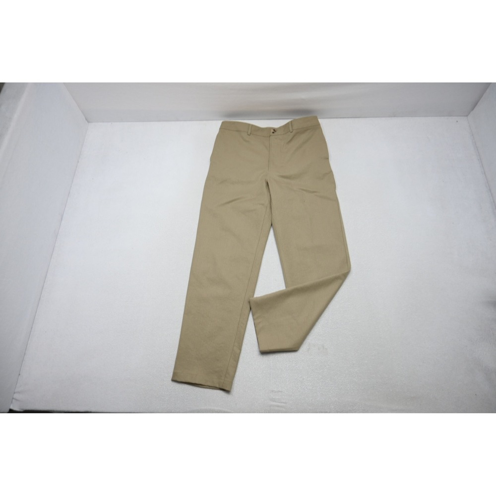 Express x Rachel Zoe Trousers Women 32x30 Tan Striped Classic Fit NWT